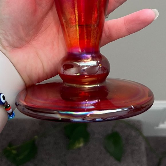 Fenton | Accents | Fenton 0th Anniversary Art Glass Hand Painted Ruby ...